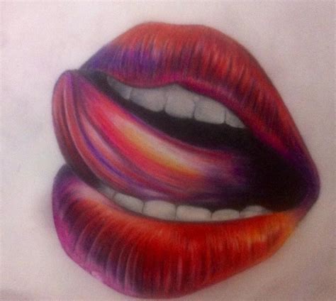 Lips Drawing · A Portrait · Art on Cut Out + Keep · Creation by Xx13 ...