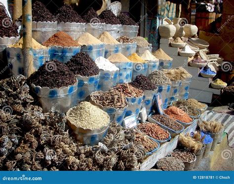 Spices in egyptian bazar stock image. Image of composition - 12818781