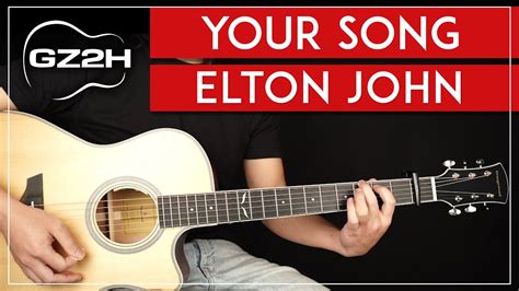 Your Song Guitar Tutorial Elton John Guitar Lesson |Chords + Strumming ...