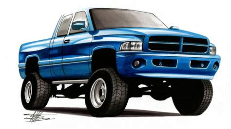 Dodge Ram Drawing at PaintingValley.com | Explore collection of Dodge ...