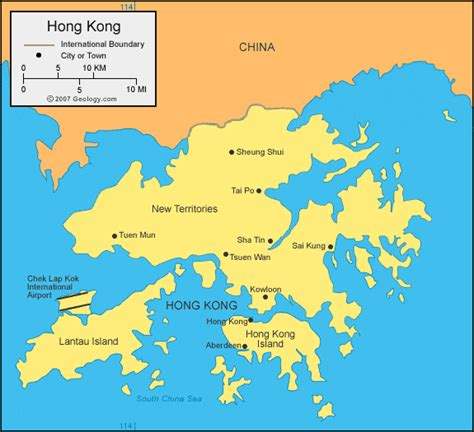 Hong Kong Map | World Map of Hong Kong