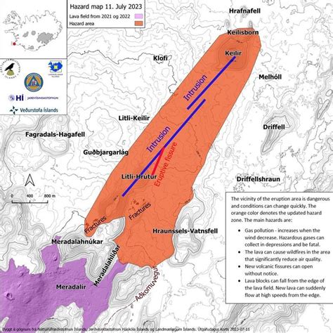 New map - hazard zone for the eruption site in Reykjanes | Visit Reykjanes