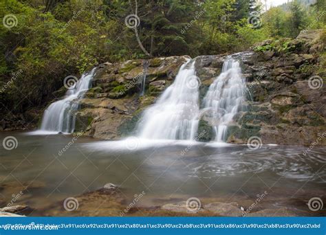 Mountain Waterfall in the Forest Stock Photo - Image of water, leaf: 230818792