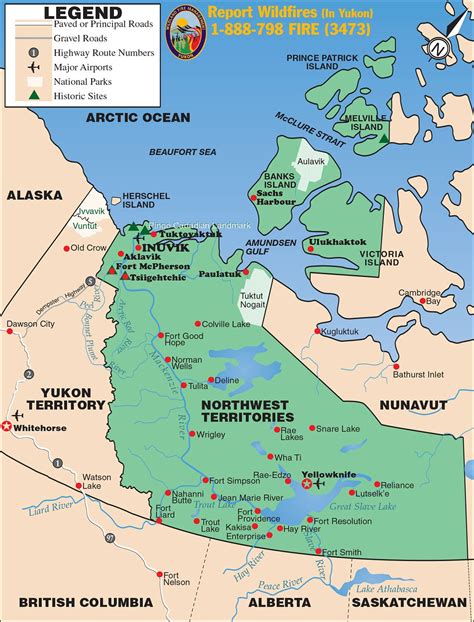 Maps of Inuvik - Yukon Territory Information