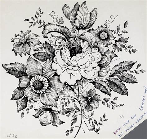 Flower Bouquet Drawing at GetDrawings | Free download