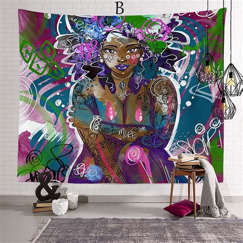 African Black Women Tapestry Indian TapestryArt | Etsy