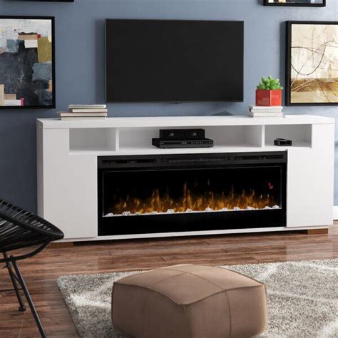 Barnett TV Stand for TVs up to 75 inches with Fireplace Included | Fireplace tv stand, Electric ...