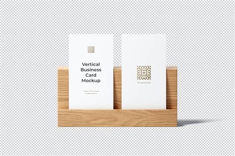 Vertical Business Card Mockup PSD | Design Shack