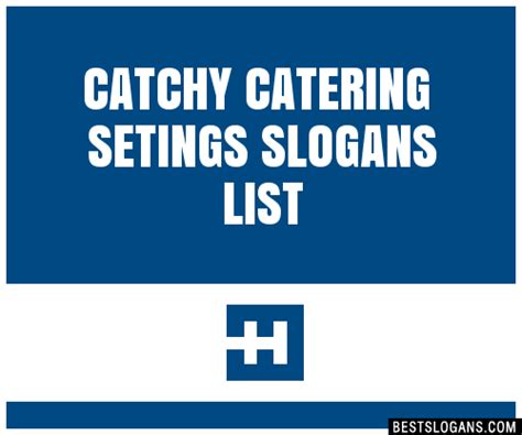 100+ Catchy Catering Setings Slogans 2024 + Generator - Phrases & Taglines