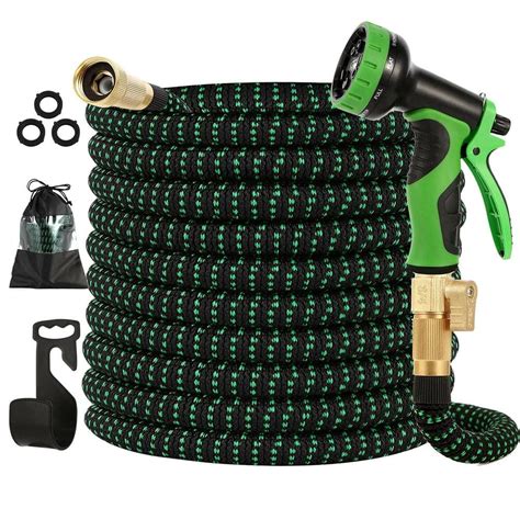 Have a question about WeGuard 100 ft. Flexible Water Hose with 10 Function Nozzle Garden Water ...