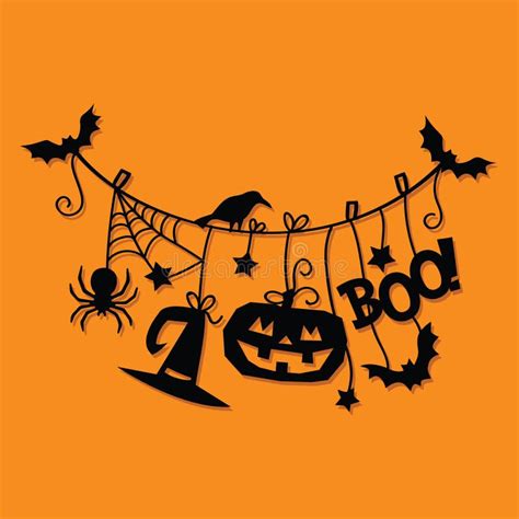 Halloween decorations stock vector. Illustration of holiday - 3355853