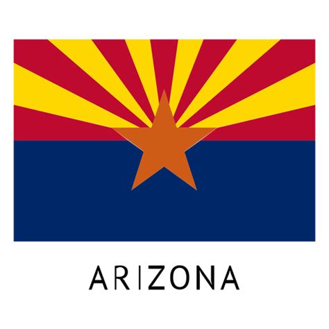 Arizona state flag - Transparent PNG & SVG vector file