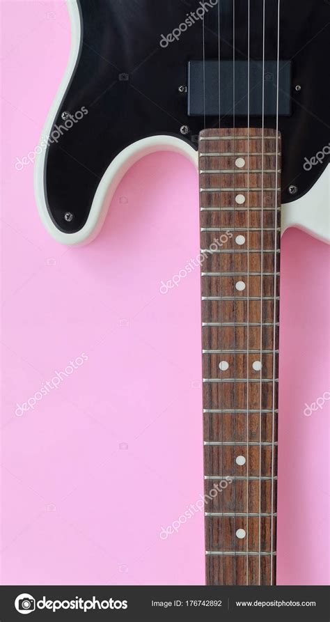 Detail Electric Guitar Pink Background Stock Photo by ©ponsulak 176742892