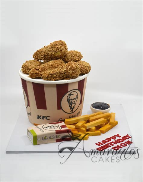 KFC Bucket Cake - NC639 - Amarantos Novelty Cakes Melbourne