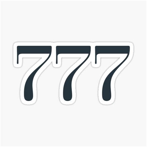 "Angel Number 777" Sticker for Sale by syantzer | Redbubble