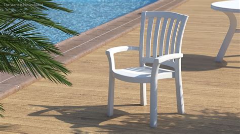 Plastic Armchair White 3D Model $29 - .3ds .blend .c4d .fbx .max .ma .lxo .obj - Free3D