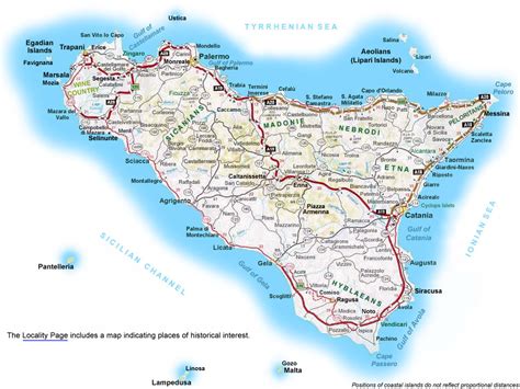 Map Of Sicily With Cities And Towns - Selle Danielle