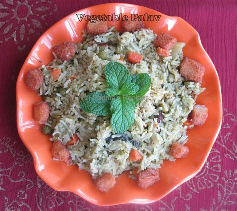 Padma's Recipes: VEGETABLE PALAV