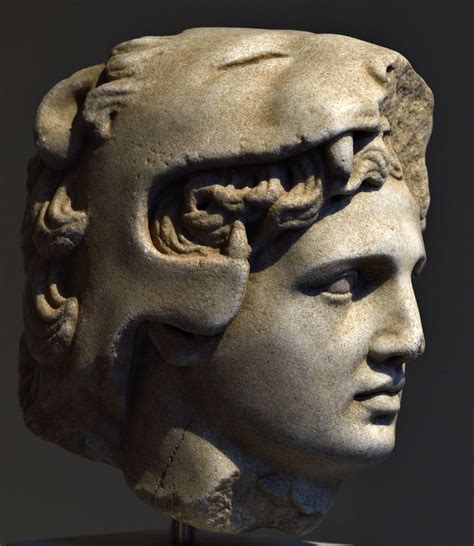 ~ Head of Alexander the Great as young Herakles. Culture: Greek Period: Hellenistic Date: late ...