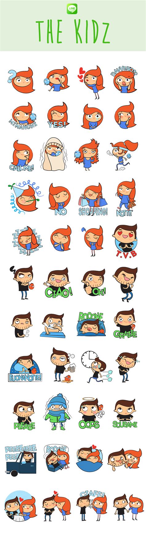 Line | Stickers on Behance