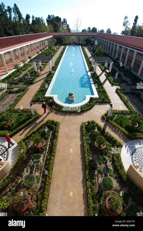 The Getty Villa Museum Malibu California Stock Photo - Alamy