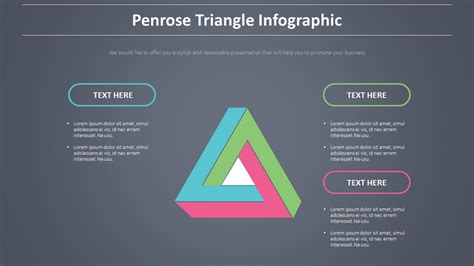 Penrose Triangle Infographic Diagram