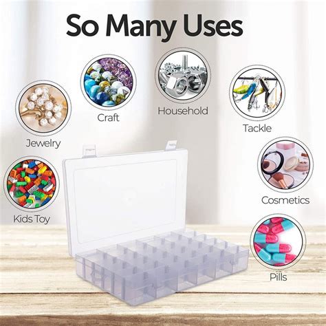 36 GRID COMPARTMENT PLASTIC STORAGE CONTAINERS – Daily Days