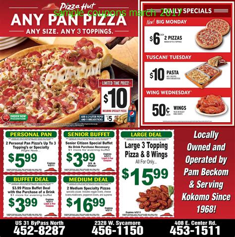 Printable Coupons 2023: Pizza Hut Coupons