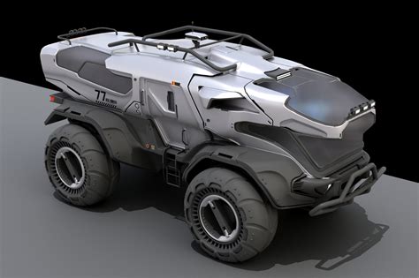 3d concept sci-fi vehicle | CGTrader