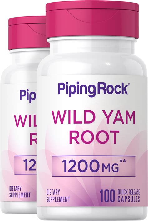 Wild Yam Root Extract 450mg 2 x 100 Capsules | Benefits | Nutrition ...