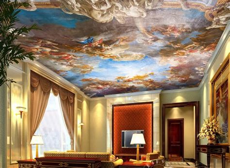 Ceiling Murals Sky : 3d Ceiling Murals Wallpaper Custom Photo Non Woven Murals ... : Cherub ...