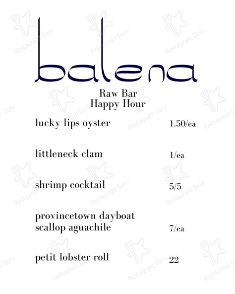 Menu at The Crown & Anchor pub & bar, Provincetown, 247 Commercial St