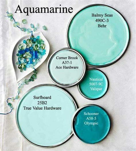 Aquamarine Aqua Color Paint