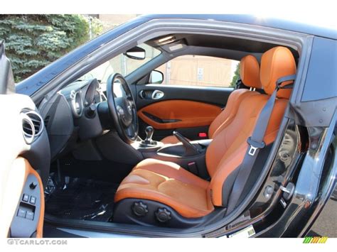 Persimmon Leather Interior 2010 Nissan 370Z Sport Touring Coupe Photo #55471439 | GTCarLot.com