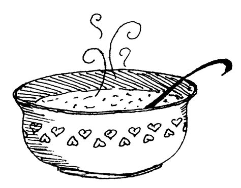 Free Soup Clip Art Black And White, Download Free Soup Clip Art Black And White png images, Free ...