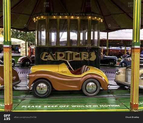 Bath, England - August 13, 2016: Classic car carnival ride stock photo ...