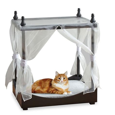 Pawslife™ Pet Canopy Bed | Bed Bath & Beyond | Dog canopy bed, Pet canopy bed, Cat canopy bed