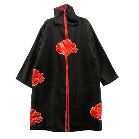 Naruto Akatsuki Cosplay Costume Cloak Robe Adult Size… - Gem