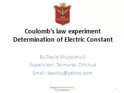 Coulomb's law experiment