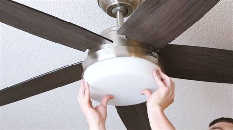 Installing a ceiling fan where a light fixture exists & Hunter Fan