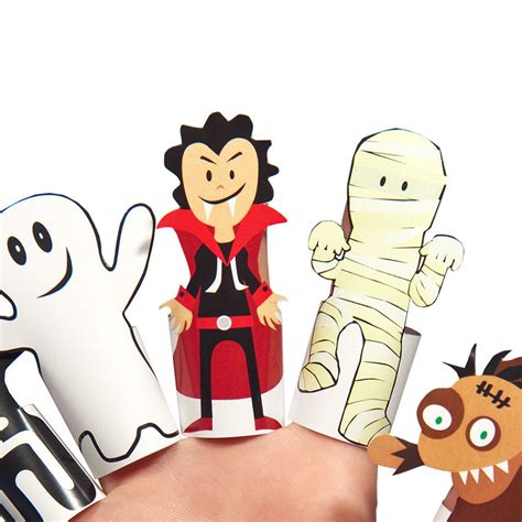 Classic Monsters Paper Finger Puppets – PUKACA Paper Toys