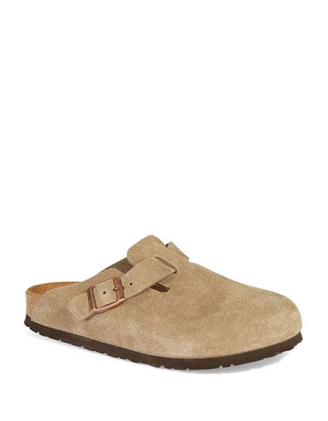 Birkenstock Boston Slip On Shoes in Brown (Taupe) | Lyst