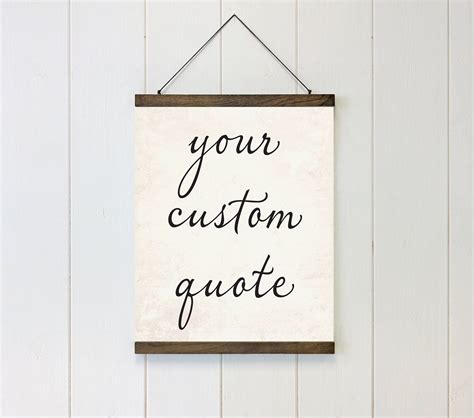 Custom Quote Hanging Canvas Wall Decor Create Your Own - Etsy | Hanging canvas, Canvas wall ...