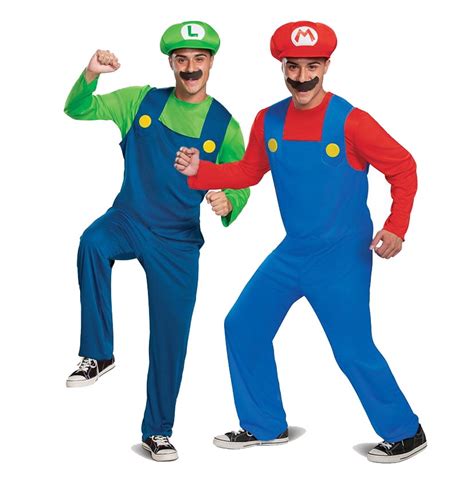 Adult Mario and Luigi Costume Set - Walmart.com