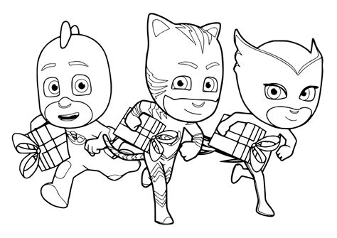 Superheroes of PJ Masks - PJ Masks Coloring Pages for Kids