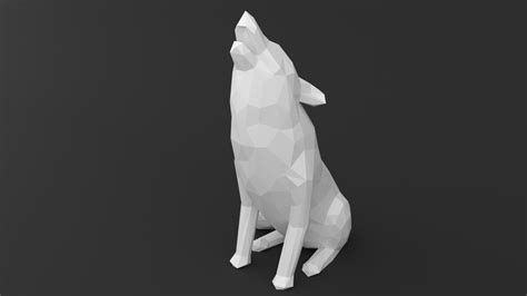 ArtStation - Low Poly Wolf - 3D Print Model | Resources