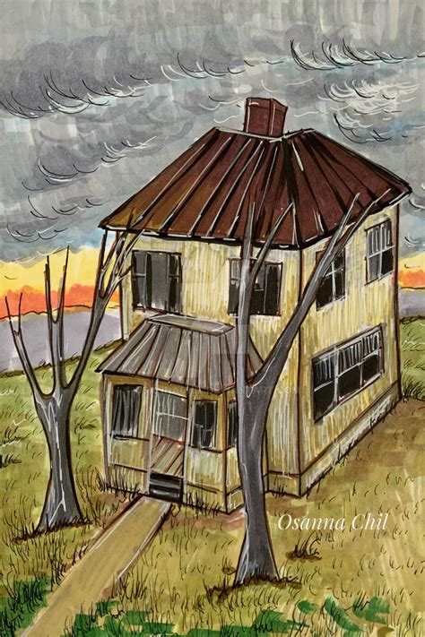 Abandoned House Drawing by OsannaChil on DeviantArt