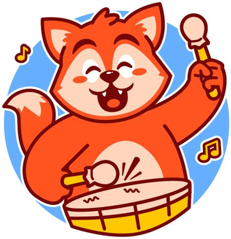 Drum Stickers - Free music and multimedia Stickers