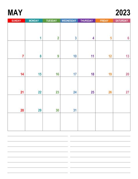 Calendar for May 2023 – free-calendar.su