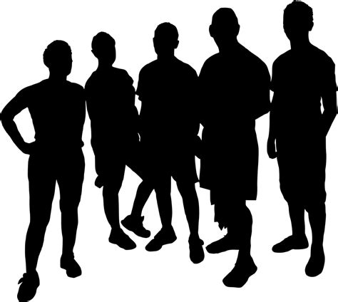 10 Group Photo Silhouette (PNG Transparent) | OnlyGFX.com